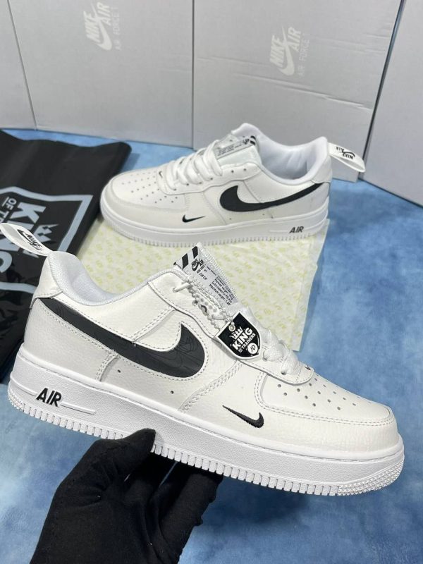 Nike Air Force 1 Low Utility White & Black LV8 Trainers