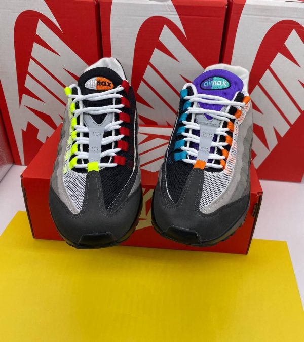 Air Max 95 Air Max (GS) Black Volt Safety Orange QS Men Trainers