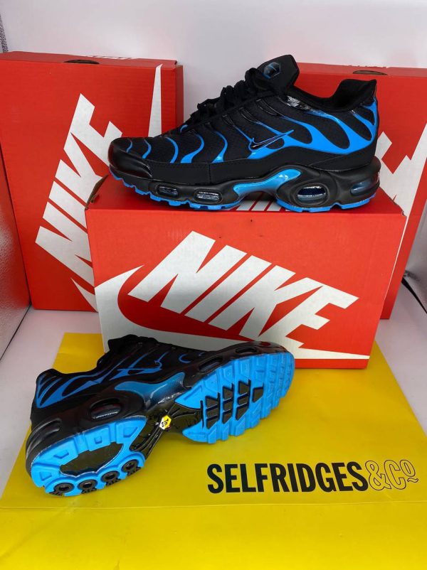 Nike Air Max Plus Black Blue (GS) Trainers For Men's