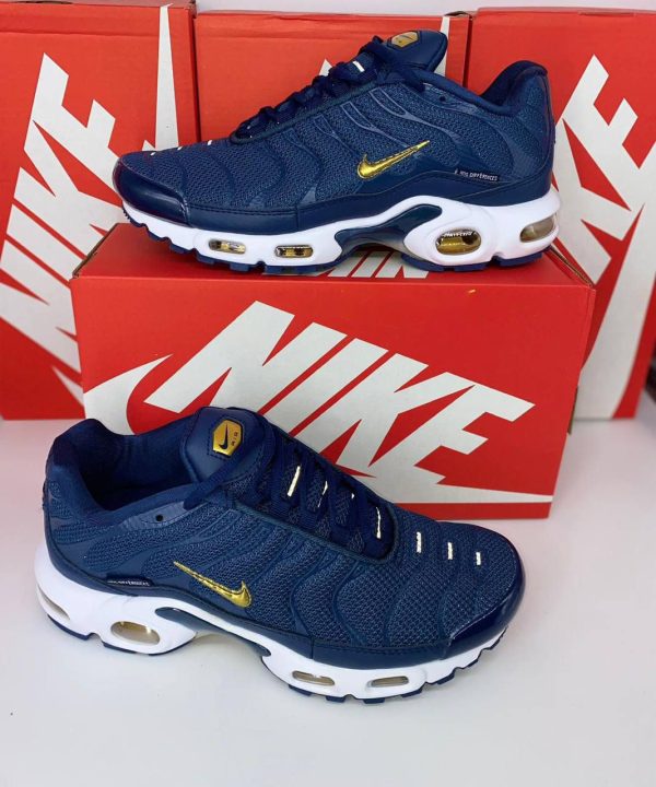 Nike Air Max Plus FFF Midnight Navy Metallic Gold Trainers For Men's