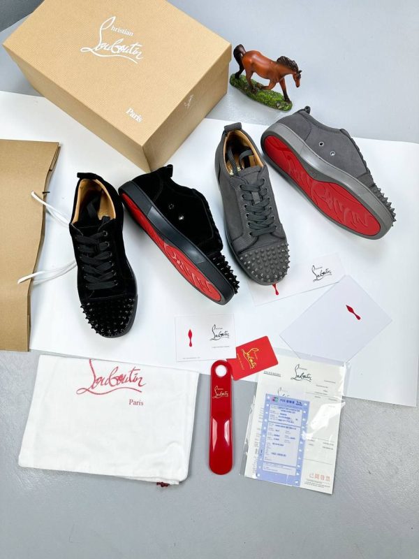 Christian Louboutin Louis Junior Spikes Trainer In 2 Colors