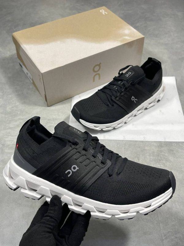 On Cloudswift 3 Running Black & White Trainers