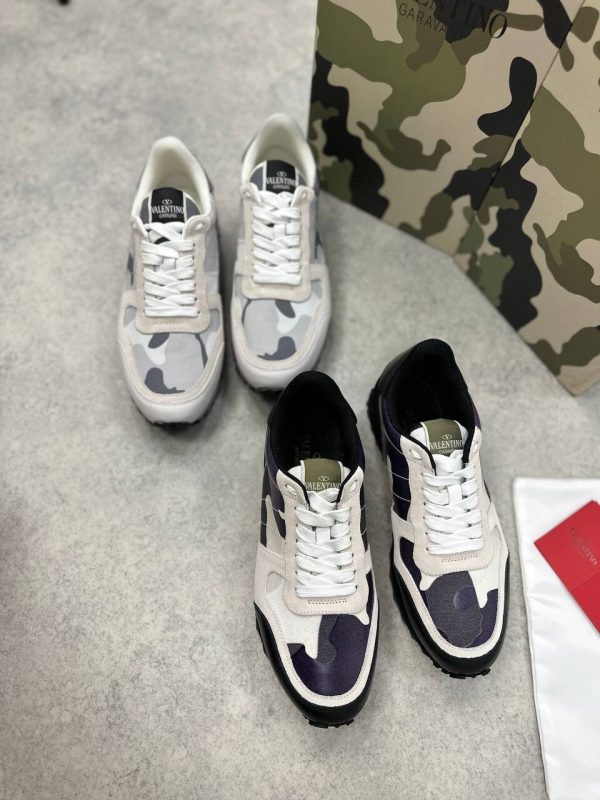 Valentino Garavani Rockrunner Camouflage Print Sneakers