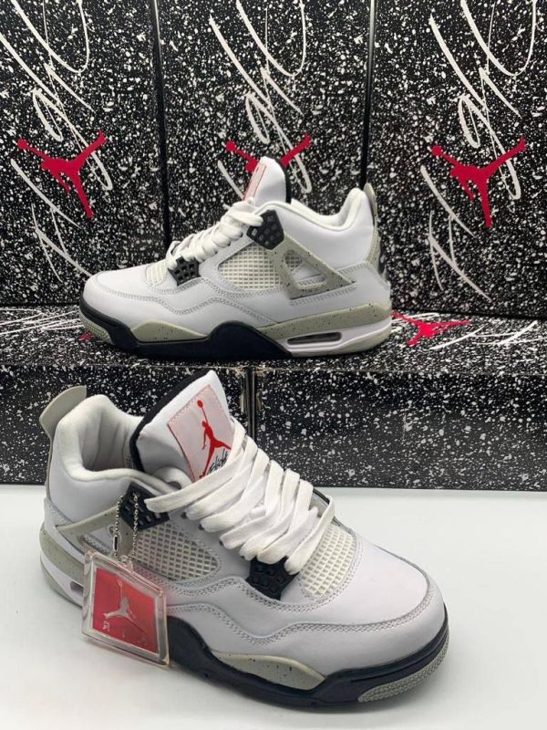Nike Air Jordan 4 Retro White Cement Sneakers