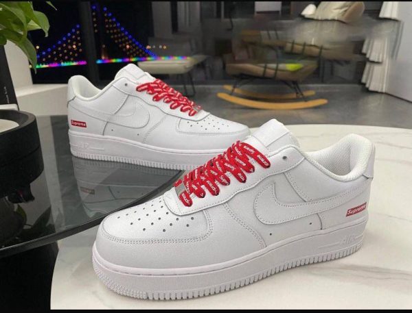 Air Force 1 x Supreme (White) (Premium Quality) For Mens