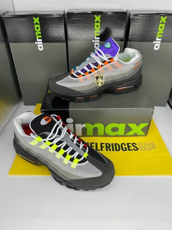 Air Max 95 Black Volt Safety Orange For Men Trainers