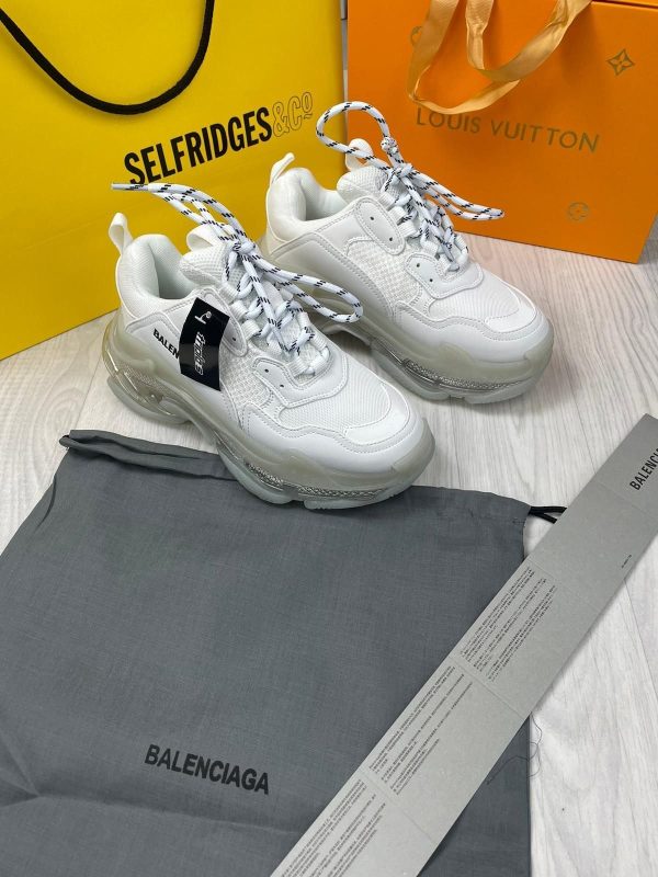 Balenciaga Triple Athletic Speed White Trainers For Womens