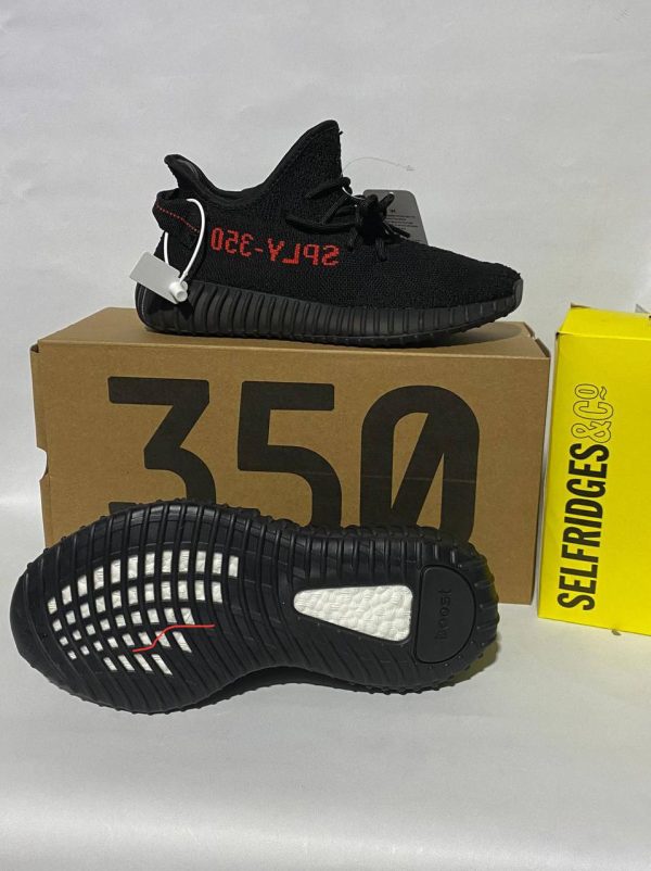 Adidas SPLY 350 Yeezy Shoes Comfort Trainer In Black and Red Color