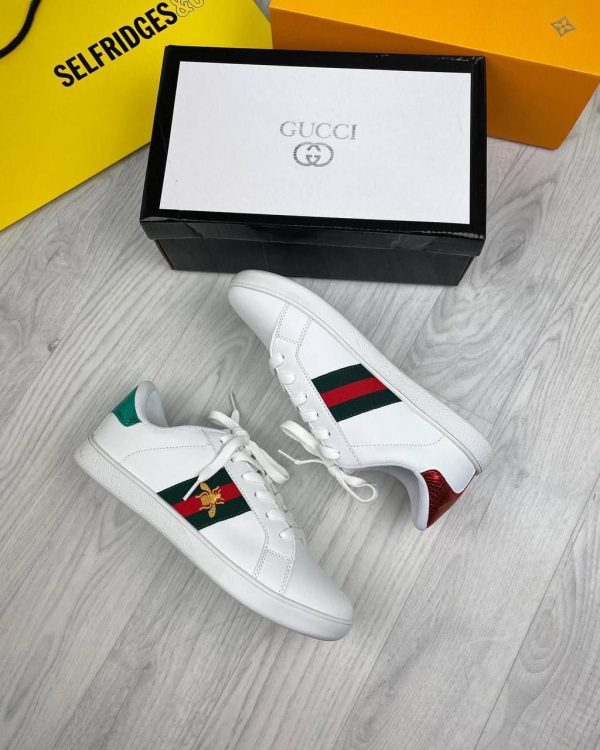 Gucci Ace Bee Women's White Sneakers