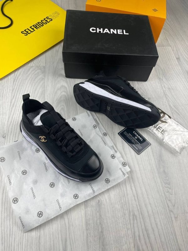 Chanel Suede Cheap Runner Women's Trainer Leather Nylon Reps CC Logo Sneaker Girls Triple Trainers