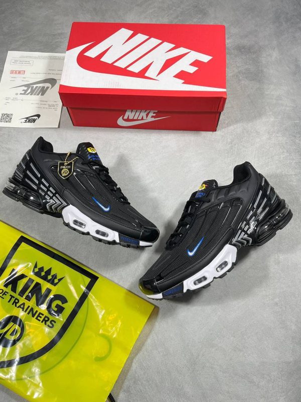 Nike Air Max Plus 3 Black or Blue Metallic Silver Trainers For Men's