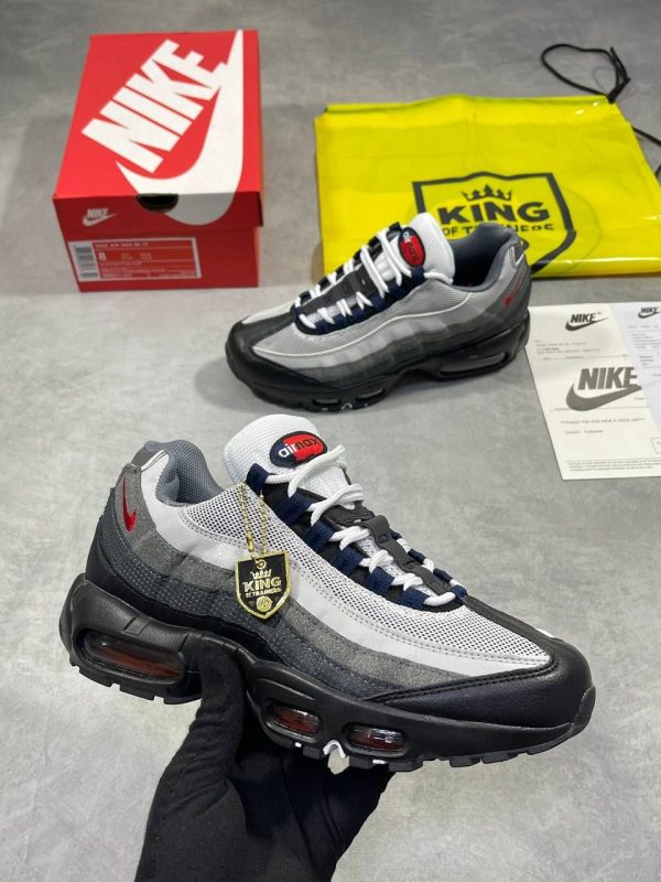 Nike Air Max 95 Track Red Smoke Grey Men Sneakers