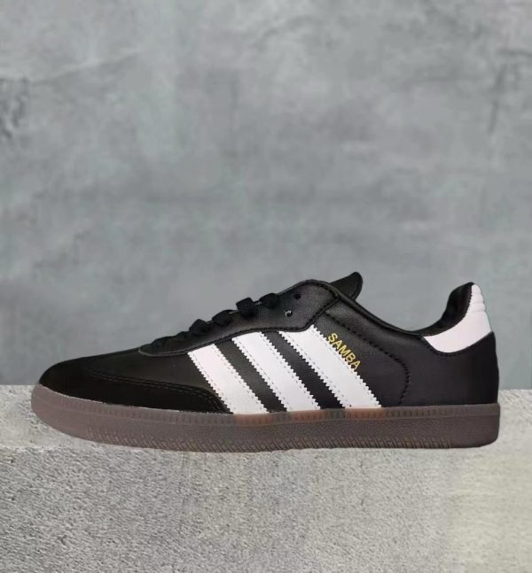 Adidas Samba OG Leather Black & White Trainers For Women's