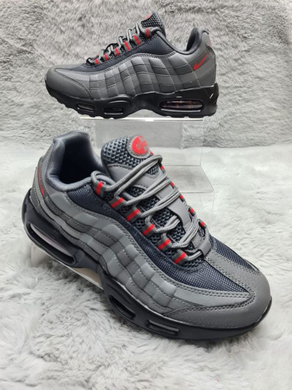 Nike Air Max 95 Grey & Red Trainers For Men's