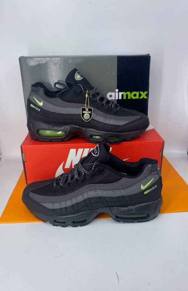 Nike Air Max 95 Retro Logo Black & Grey Trainers For Men's