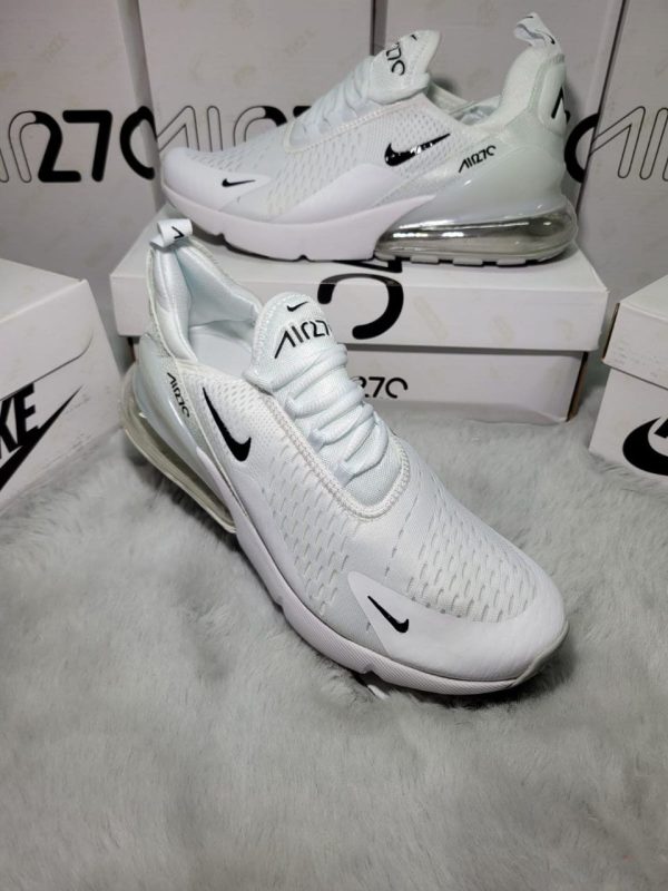 NIKE Air Max 270 Shoes White & Black Men's Trainer