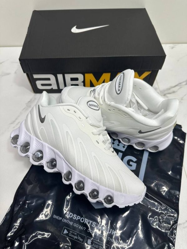 Nike Air Max Dn8 White and Metallic Silver Men's Trainers