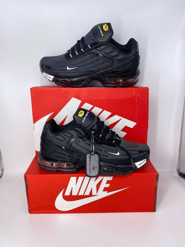 Nike Air Max Plus 3 Black Wolf Grey & Blue Yellow Men's Sneakers