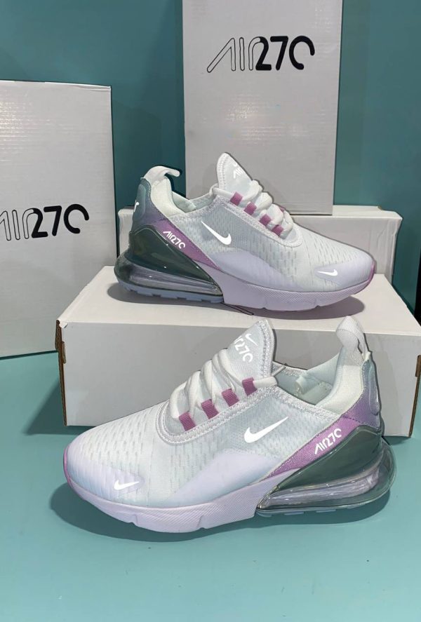 Nike Air Max 270s Summit White Regal Pink Women Sneakers