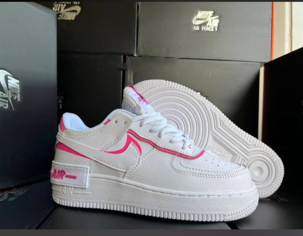 Nike Air Force Shadow 1 White Pink Women's Trainers