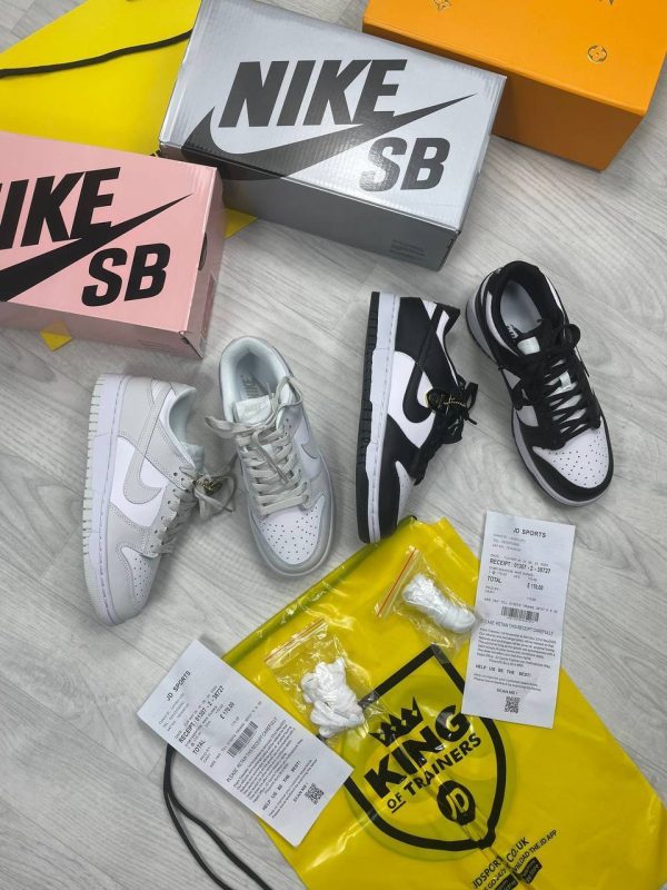 Nike Dunk White & Black Panda Trainers For Women's