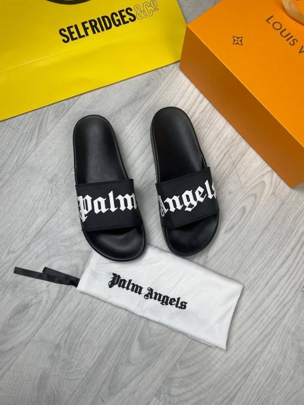 Palm Angels Logo Pool Sliders For Womens