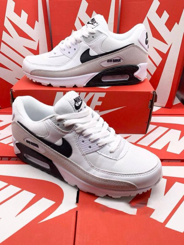 Nike Air Max 90 White Sail Vast Grey & Baroque Brown Sneaker For Women