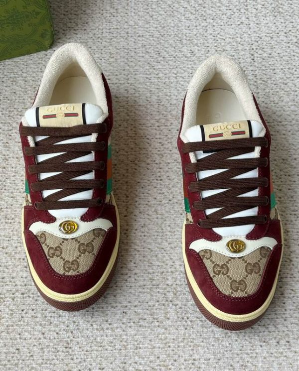 Gucci Beige GG Canvas Men's Screener Sneakers
