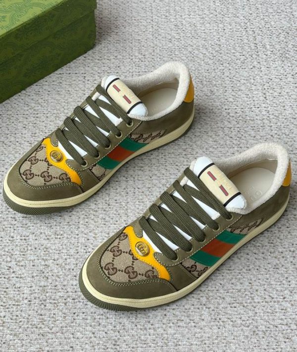 Gucci GG Supreme Canvas Men's Screener Sneakers