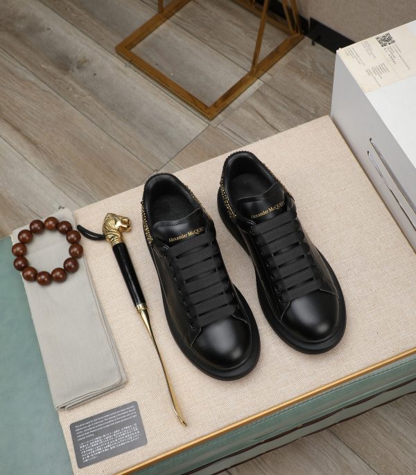 Alexander McQueen Jet Black Oversized Sneakers