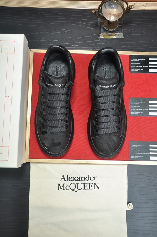 Alexander McQueen Men's Black Patterned Oversized Sneakers
