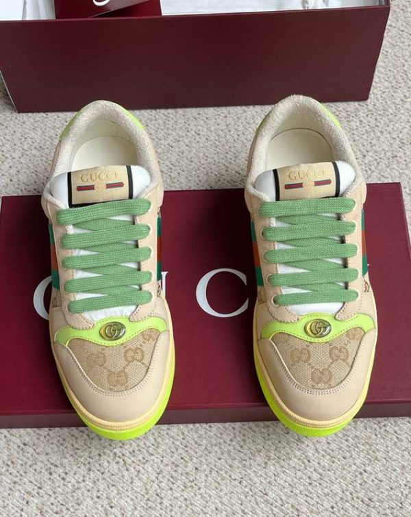 Gucci Low Top Screener Sneakers In 2 Colors