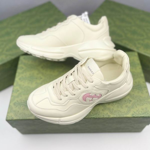 Gucci Rhyton Sneakers In Ivory Wild Rose