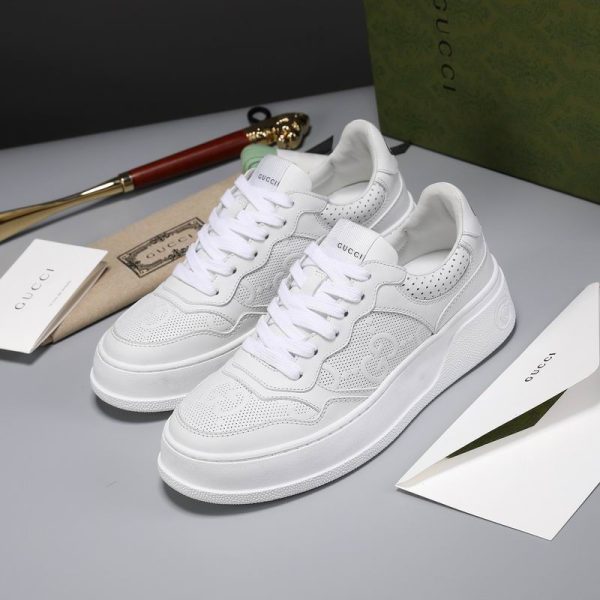 Gucci GG Embossed Sneakers With Chunky Sole In 2 Colors