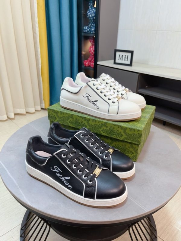 Gucci Calfskin Sneakers In 2 Colors