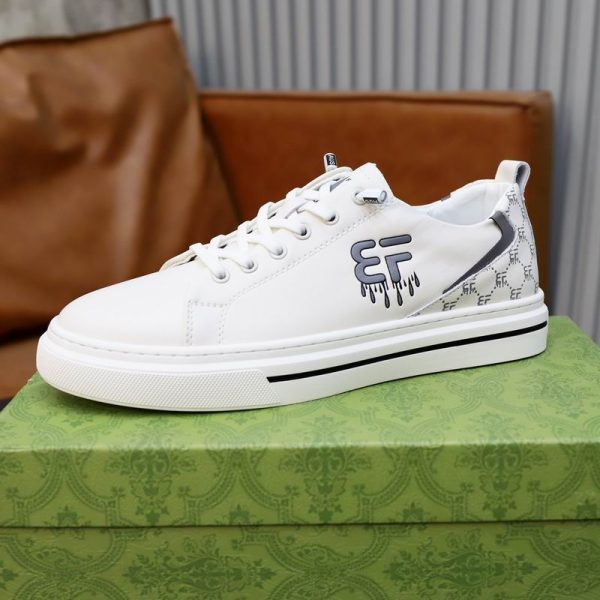 Gucci Clean Line lvory Street Sneakers In 2 Colors