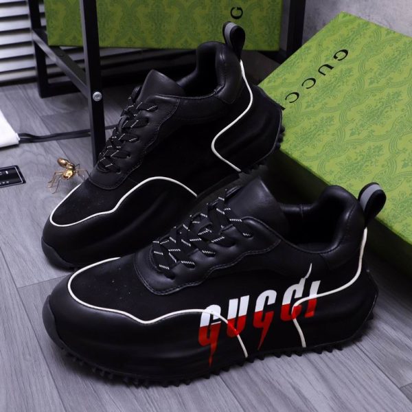 Gucci Rhyton Sneakers With Logo Print In 2 Colors