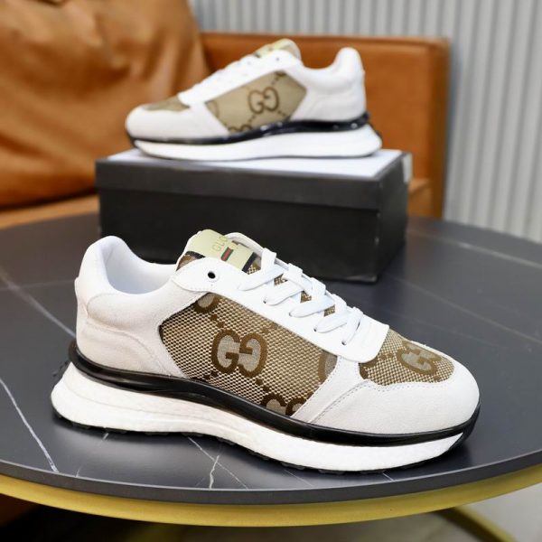 Gucci Run Sneakers With GG Monogram Canvas In Different Colors