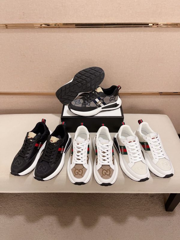 Gucci Rhyton Sneakers With Iconic Web Stripe In Multiple Colors