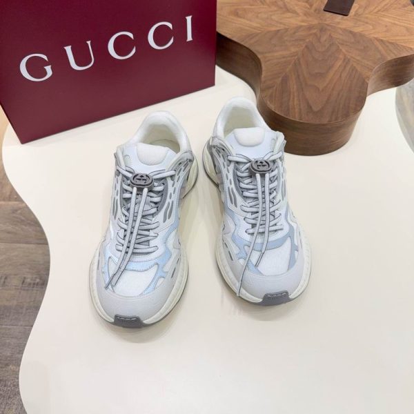 Gucci 2.0 Sneakers In White & Grey