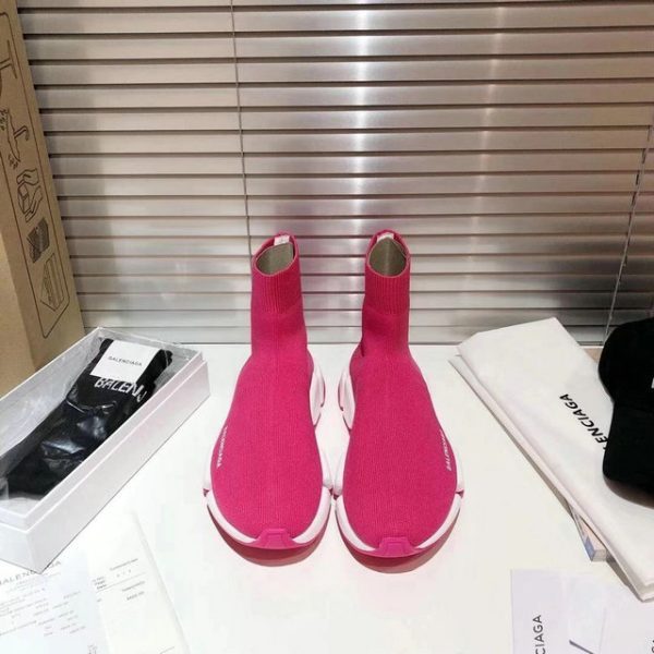 Balenciaga Women's Pink Socks Trainers