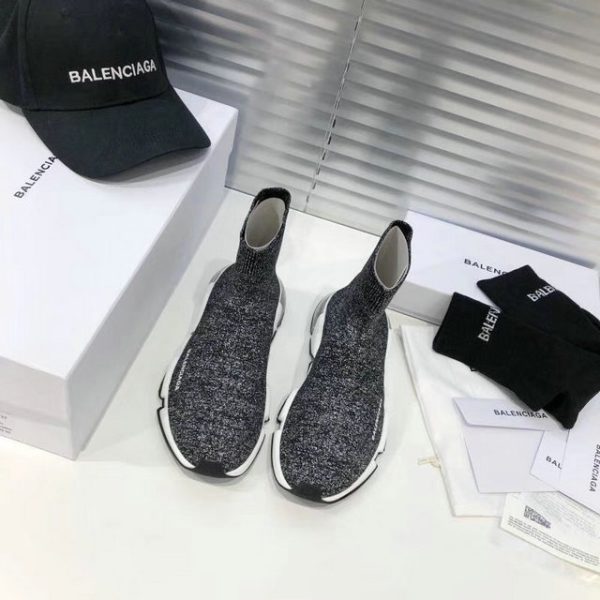 Balenciaga Speed Trainer Sneakers With Clear Sole