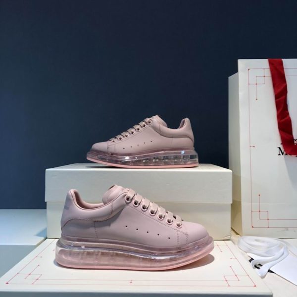 Alexander McQueen Oversized Pink Transparent Sole Women's Sneakers