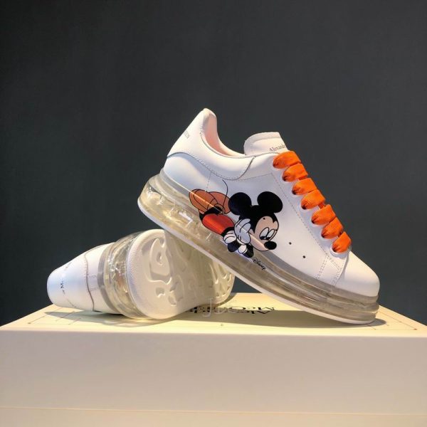 Alexander McQueen X Disney Mickey Mouse Chunky Oversized Women's Sneakers In 2 Colors