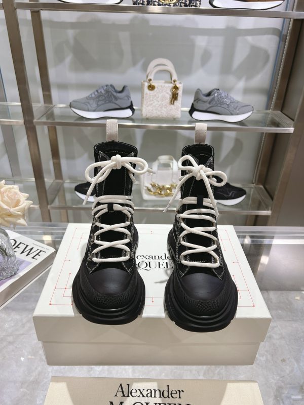 Alexander McQueen Tread Slick Hiker Ankle Boots In 2 Colors