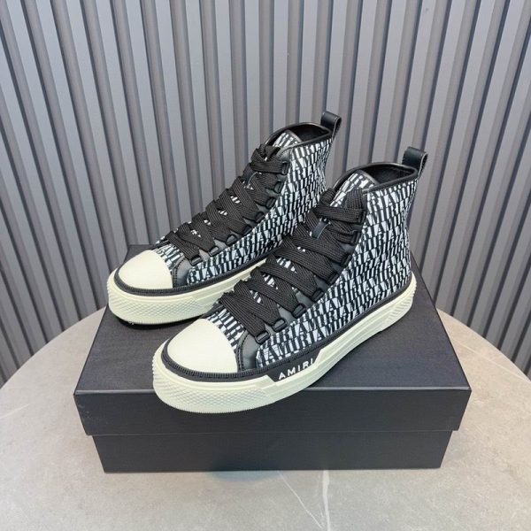 Amiri Women's High Court All Over Logo Sneaker
