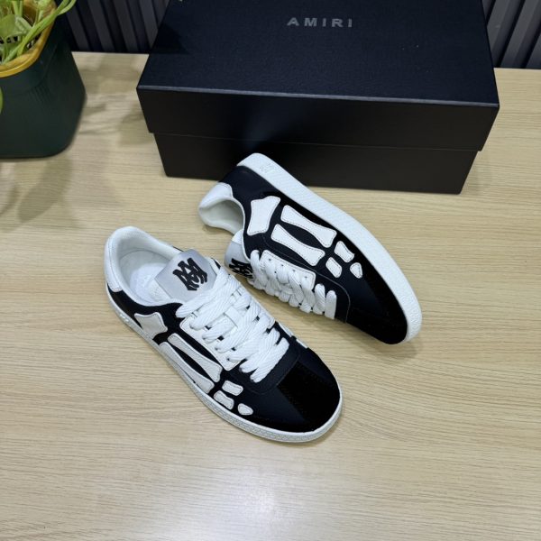 Amiri Black & White Women's Skel Top Low Sneaker
