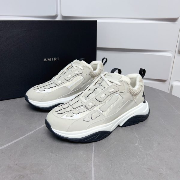 Amiri Leather Bone Runner Sneakers In Different Colors