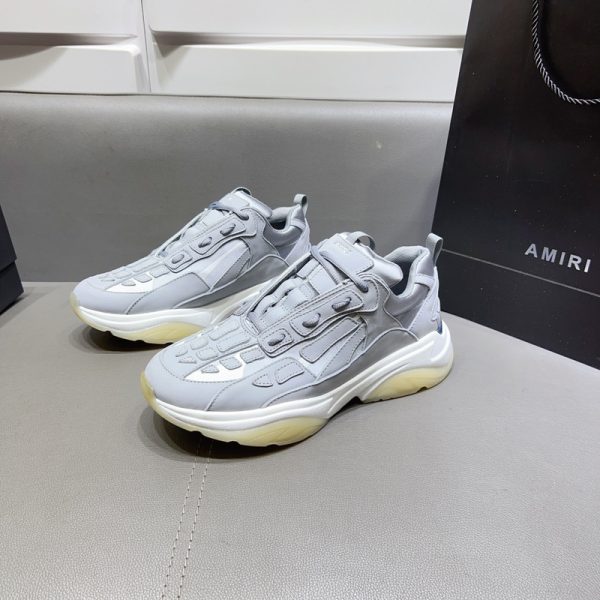 Amiri Grey Bone Runner Sneakers