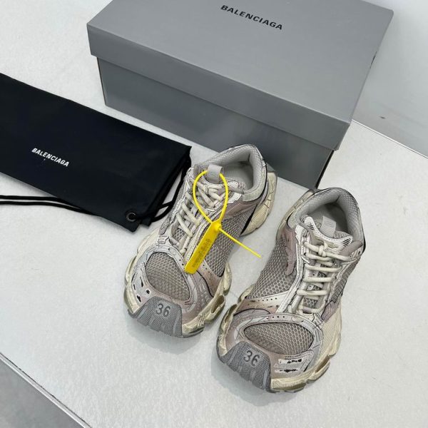 Balenciaga Stapler Distressed Mesh Sneakers In Different Colors